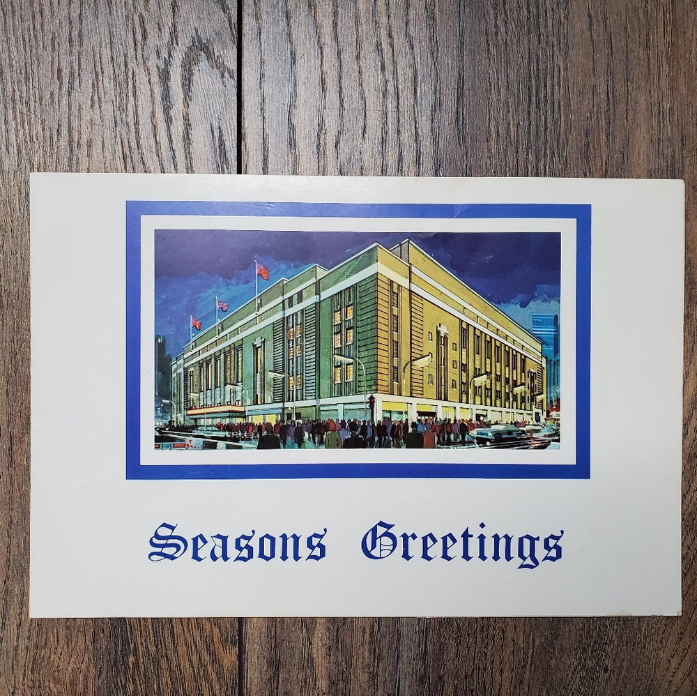 Vintage Toronto Maple Leafs Christmas Card 1974 - 1975 (Rare)